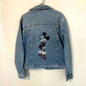 Disney Parks Mickey Mouse One and Only Denim Jean Jacket M